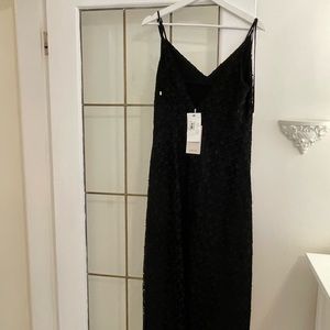 Joie black lace dress